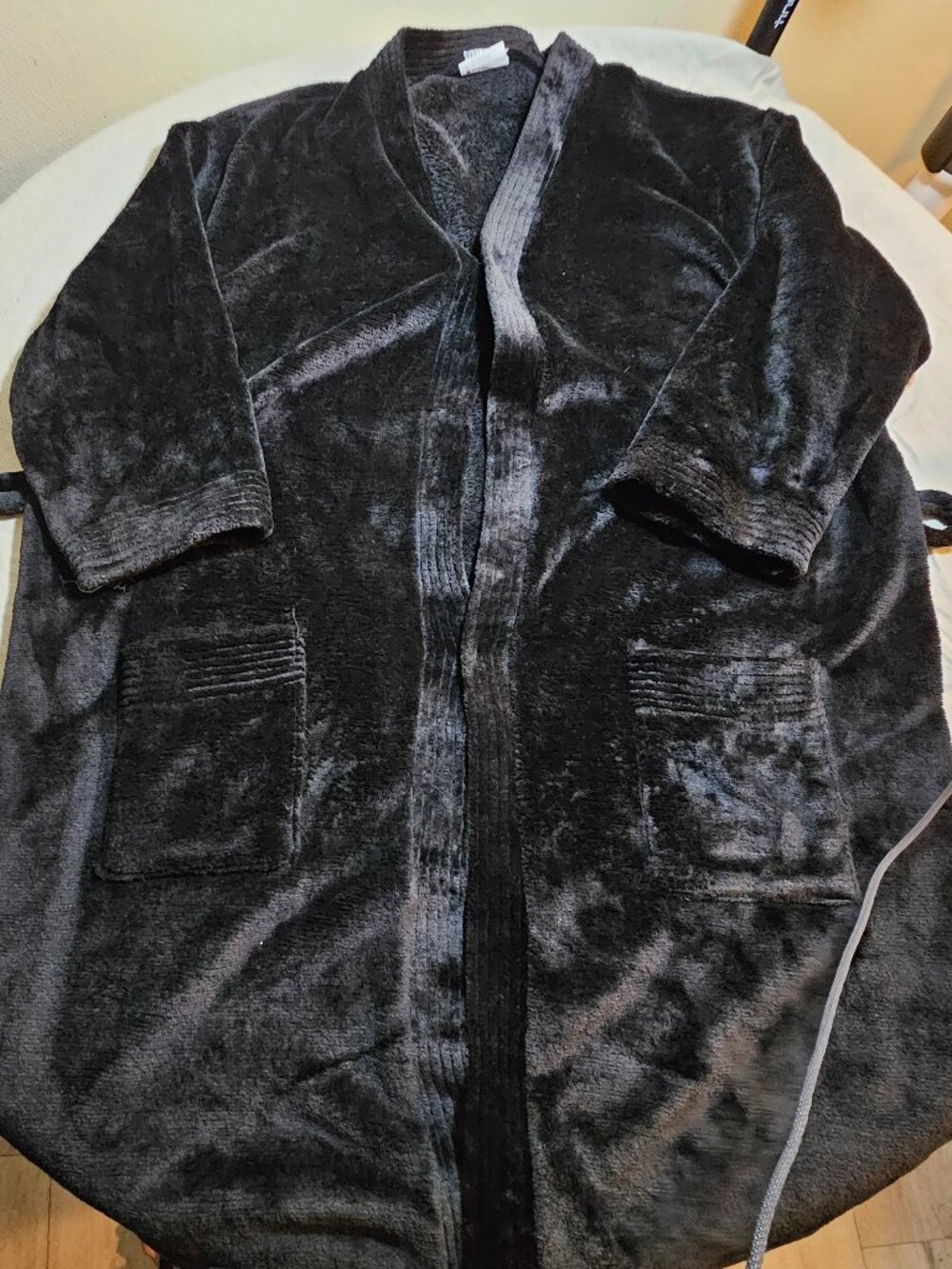 Southpole Black Plush Fleece Robe OSFM - NWOT